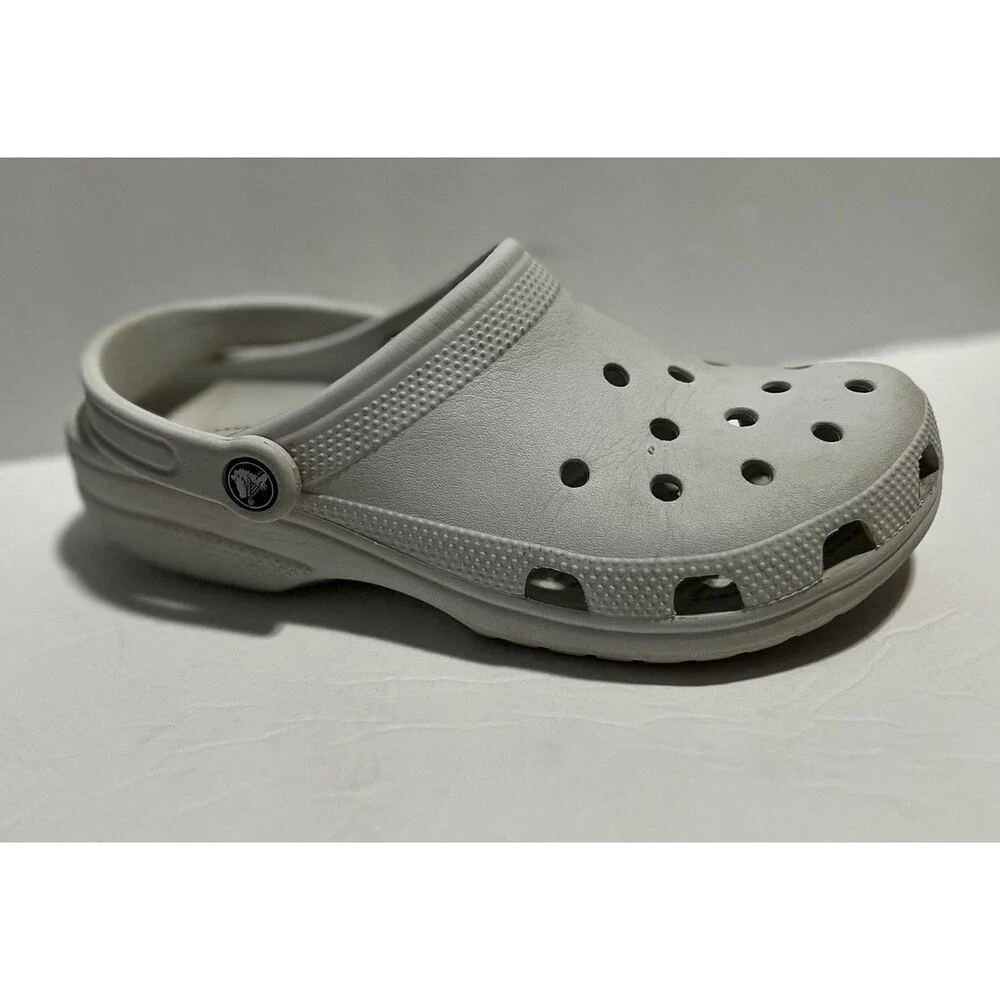 Crocs Classic Clog Unisex Adults Slip-On Mens 7 And 9 Women White Color